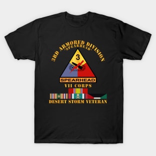 3rd Armored Div - VII Corps - Desert Storm Veteran T-Shirt